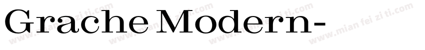 Grache Modern字体转换